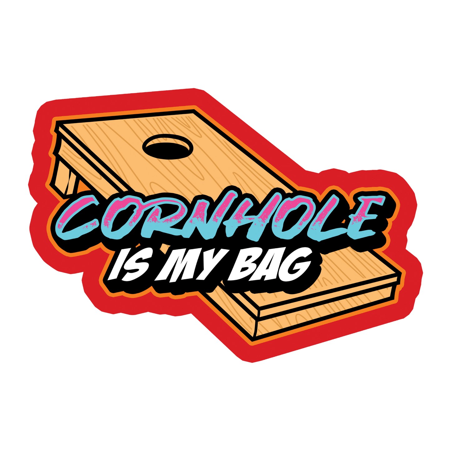 Cornhole is My Bag Sticker
