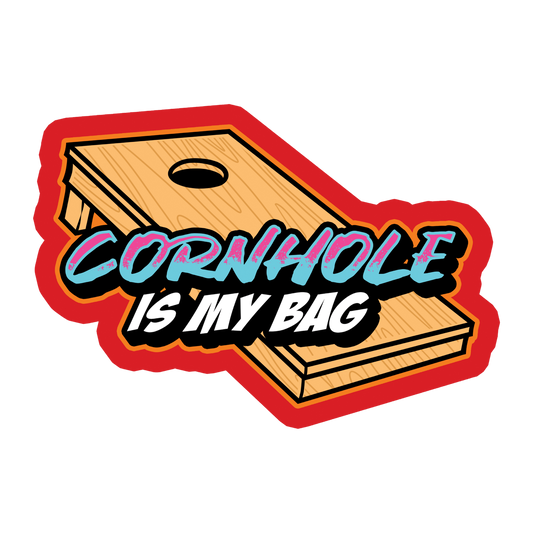 Cornhole is My Bag Sticker